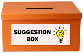 Suggestion box for recommended books 